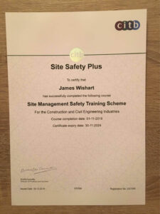 Site management safety training Scheme without without test or exam
