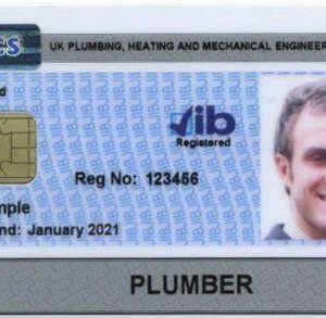 Plumber Card (Blue and Gold)
